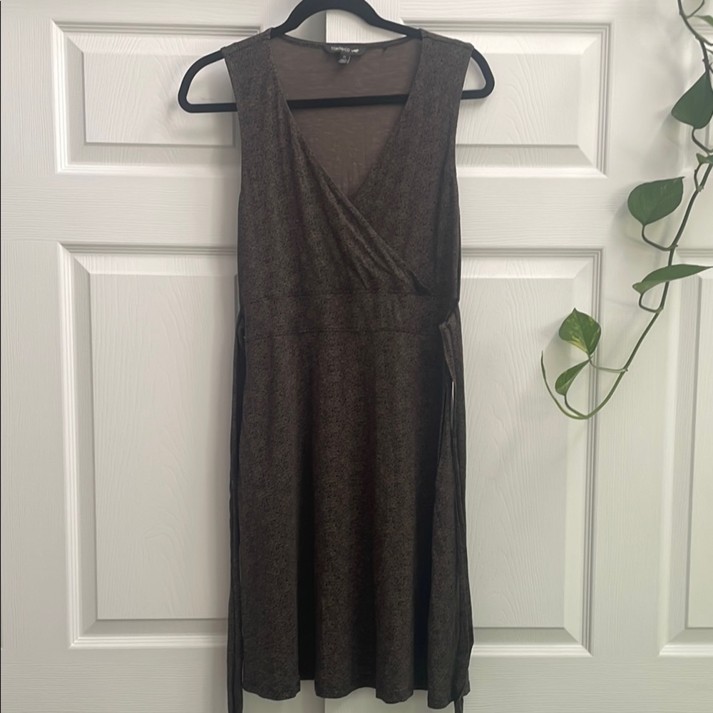 Toad&Co Brown Wrap Midi Dress